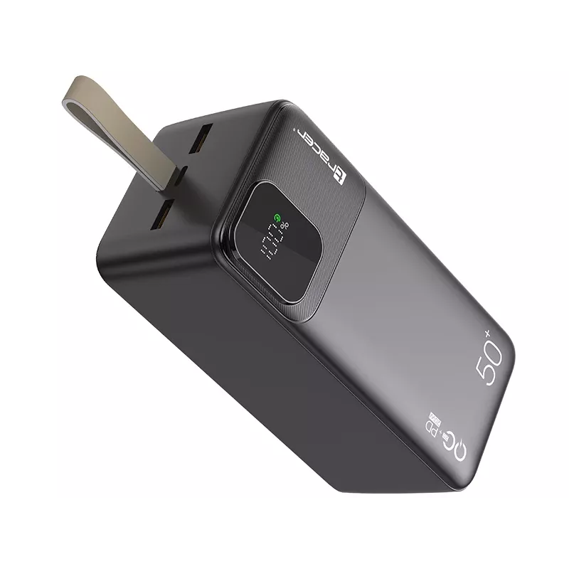 Tracer 47825 Prime-V5 50000mAh QC22.5W+PD20W Power Bank, Melns