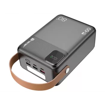 Tracer 47826 Prime-V8 80000mAh QC22.5W+PD20W Power Bank, Melns