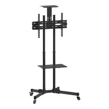 VALUE LCD-/TV-rullīšu statīvs, 37-70 collas, līdz 50 kg, melns