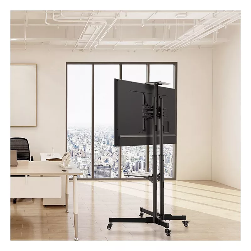 VALUE LCD-/TV-rullīšu statīvs, 37-70 collas, līdz 50 kg, melns