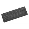 Multivides tastatūra USB CYRILL/Melns KB-MCH-05-CYRL Gembird