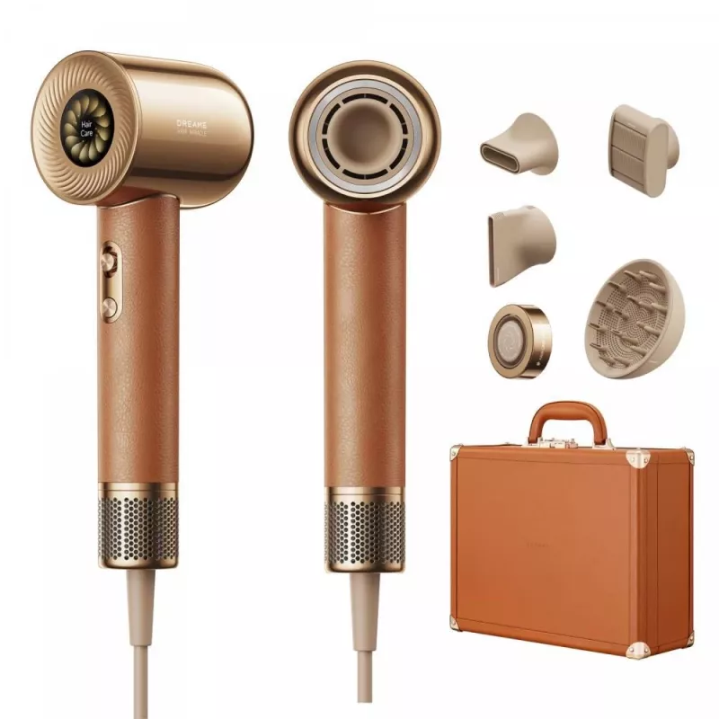 Dreame Hair Miracle matu žāvētājs 1600 W zelta krāsā