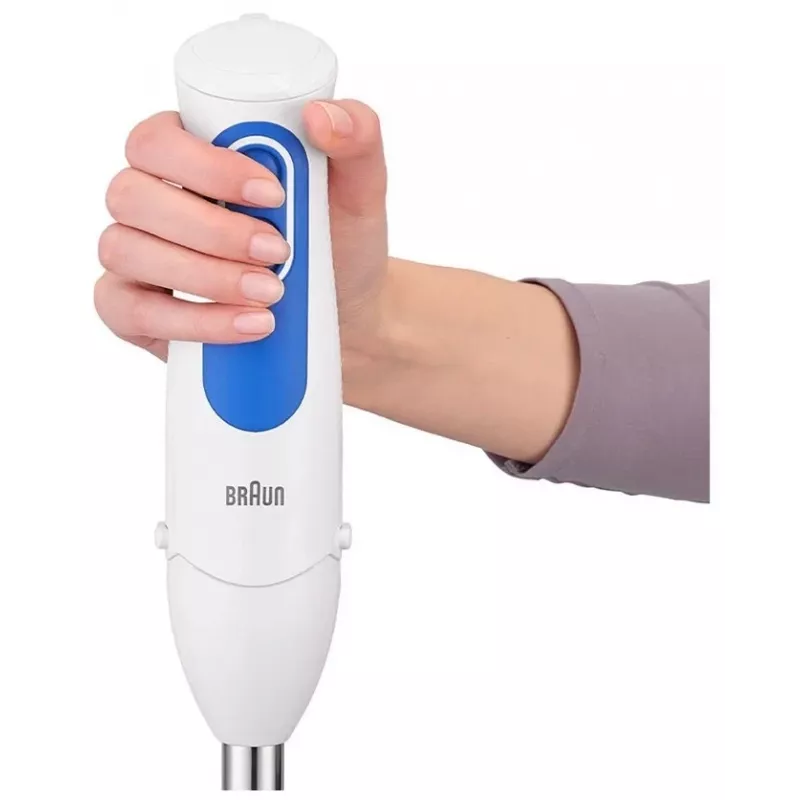 Braun | rokas blenderis | MQ 3005 iegremdējamais | rokas blenderis | 700 W | ātrumu skaits 2 | balts/zils