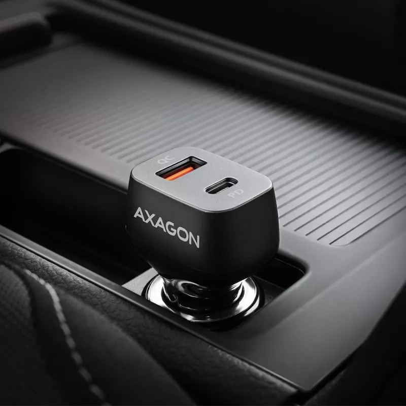 AXAGON PWC-PQ38 38W automašīnas lādētājs 2x ports USB-A+C