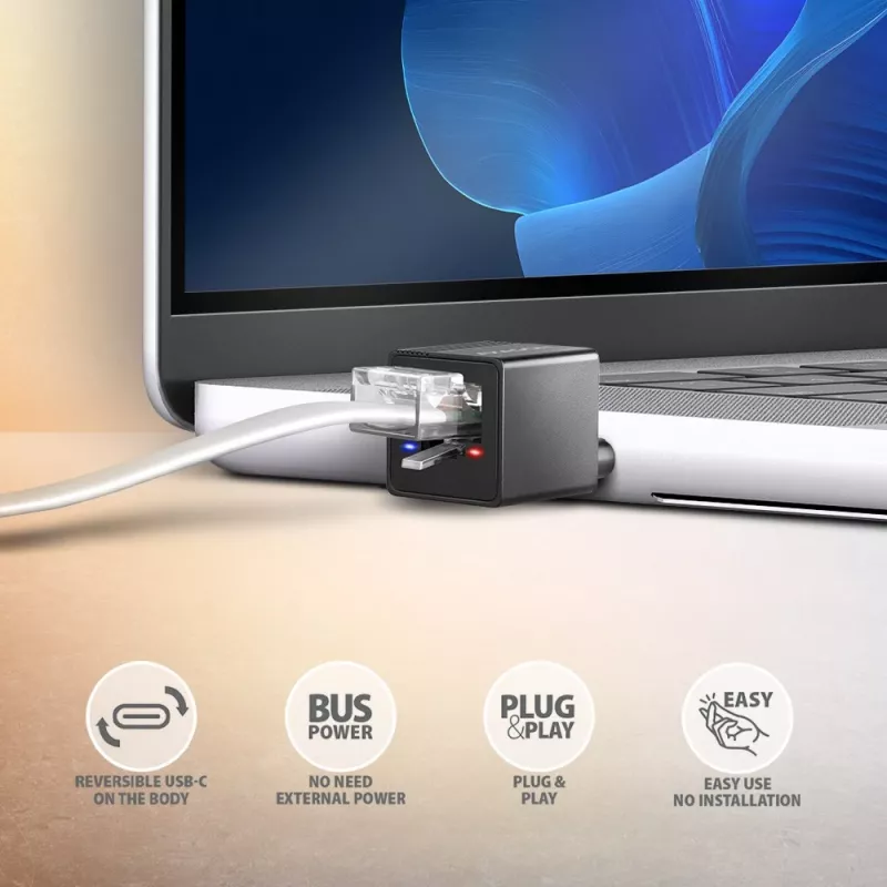 ADE-MINIC USB-A 3.2 Gen 1 MINI LAN adapteris 1Gbi