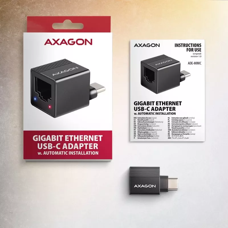 ADE-MINIC USB-A 3.2 Gen 1 MINI LAN adapteris 1Gbi