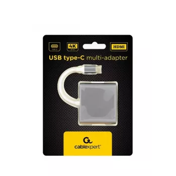Gembird A-CM-HDMIF-02-SG USB grafikas adapteris 3840 x 2160 pikseļi Pelēks