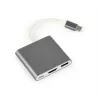 Gembird A-CM-HDMIF-02-SG USB grafikas adapteris 3840 x 2160 pikseļi Pelēks