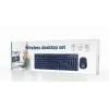 Gembird KBS-WCH-03 bezvadu tastatūras un peles komplekts, melns