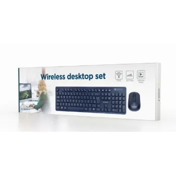 Gembird KBS-WCH-03 bezvadu tastatūras un peles komplekts, melns