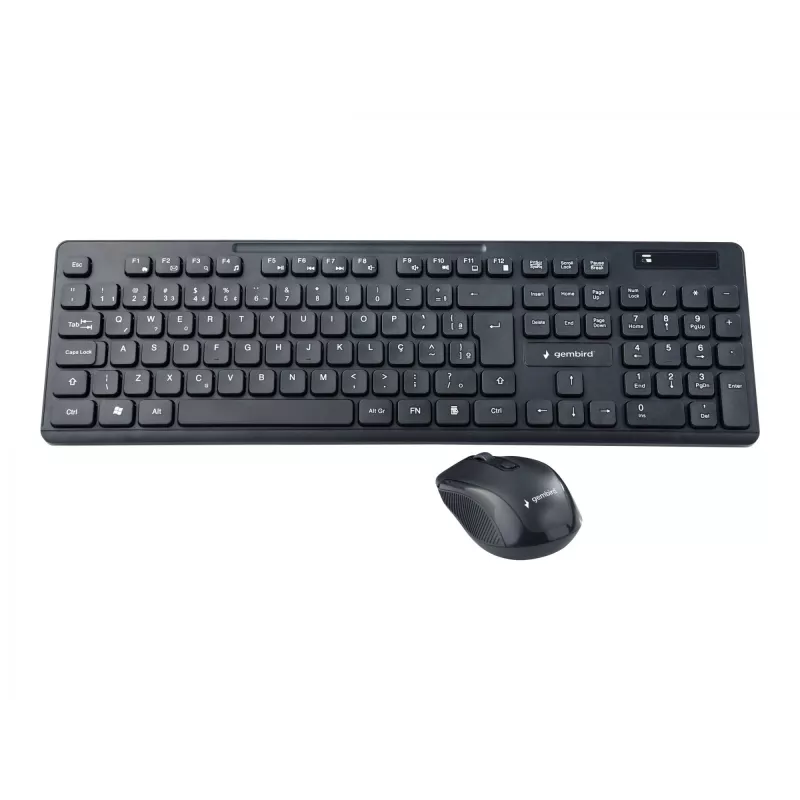 Gembird KBS-WCH-03 bezvadu tastatūras un peles komplekts, melns