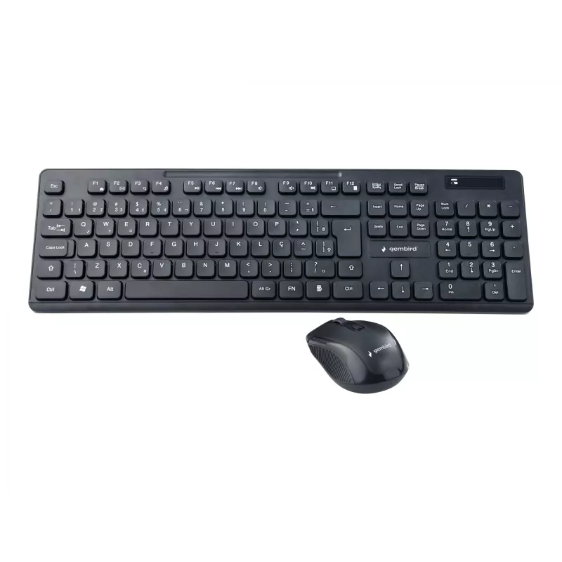 Gembird KBS-WCH-03 bezvadu tastatūras un peles komplekts, melns