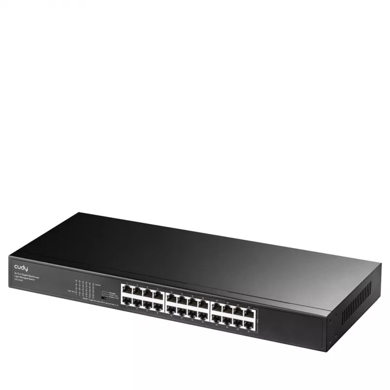 Cudy GS1024E tīkla komutators Pārvaldāms Gigabit Ethernet (10/100/1000) Melns