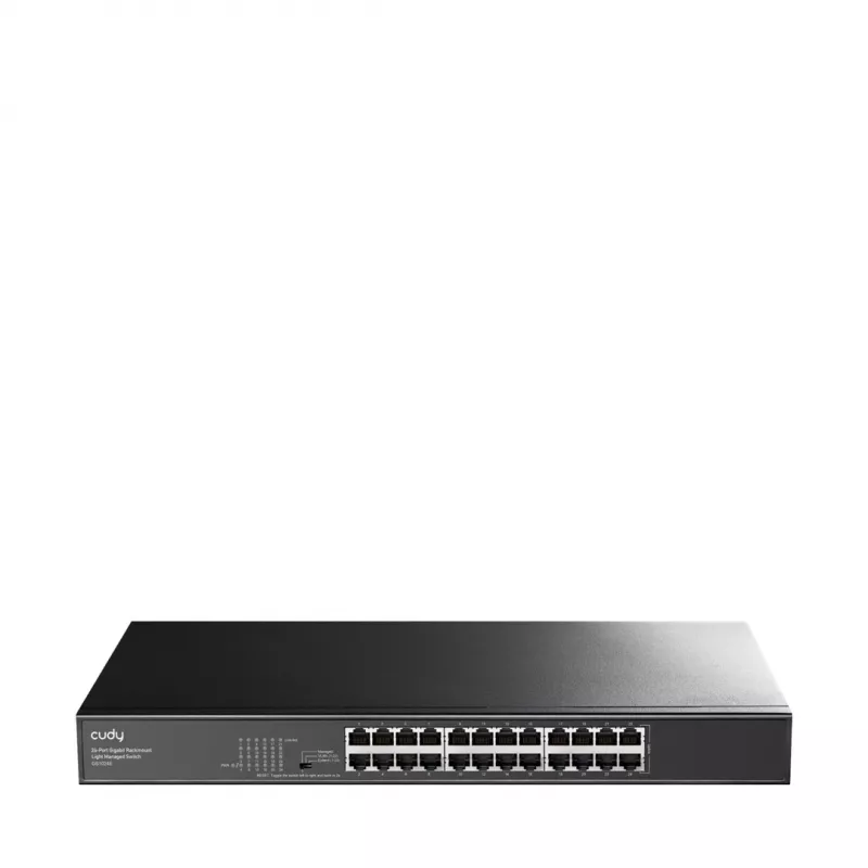 Cudy GS1024E tīkla komutators Pārvaldāms Gigabit Ethernet (10/100/1000) Melns