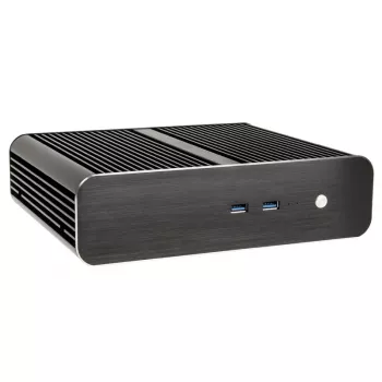 Akasa Euler S Fanless Thin-Mini-ITX Enclosure, OEM - Melns