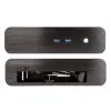 Akasa Euler S Fanless Thin-Mini-ITX Enclosure, OEM - Melns