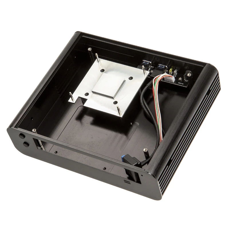 Akasa Euler S Fanless Thin-Mini-ITX Enclosure, OEM - Melns