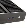 Akasa Euler S Fanless Thin-Mini-ITX Enclosure, OEM - Melns