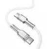 USB-C uz USB-C kabelis Baseus Cafule, 100W, 2m (balts)