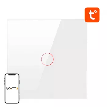 Viedais gaismas slēdzis ZigBee Avatto ZTS02-EU-W1 1 veida TUYA (balts)