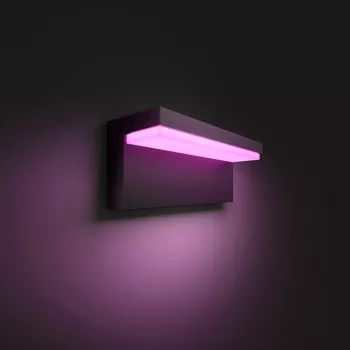 Philips Hue Nyro balta un vēsi balta āra gaisma 1000 lm, melna