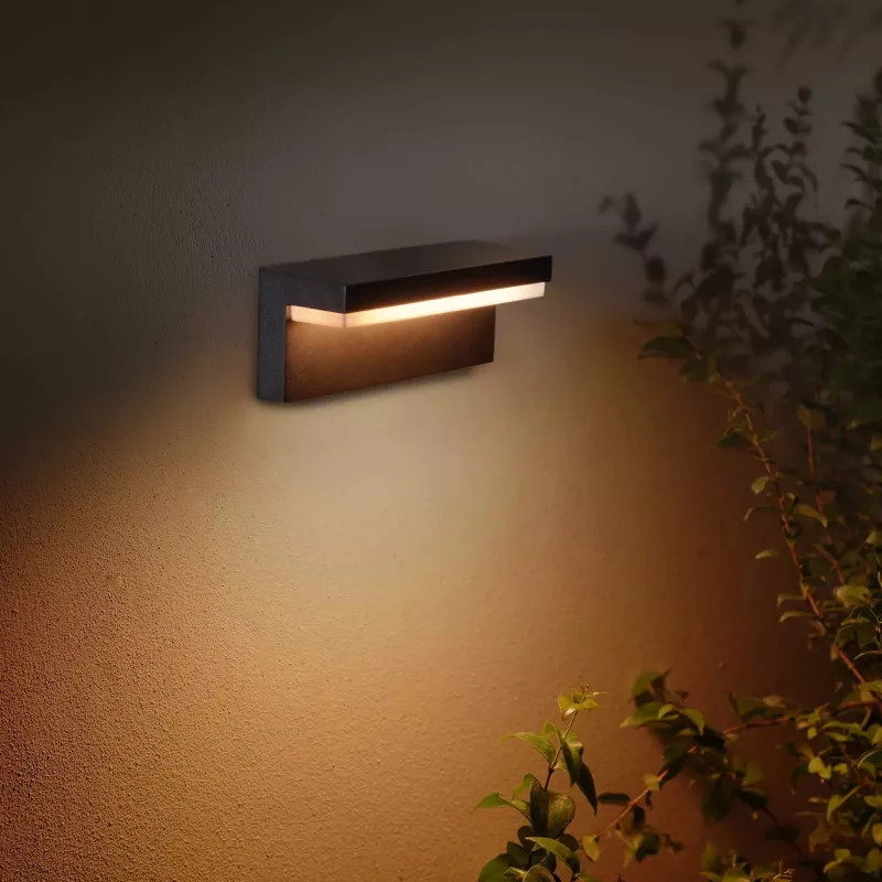 Philips Hue Nyro balta un vēsi balta āra gaisma 1000 lm, melna