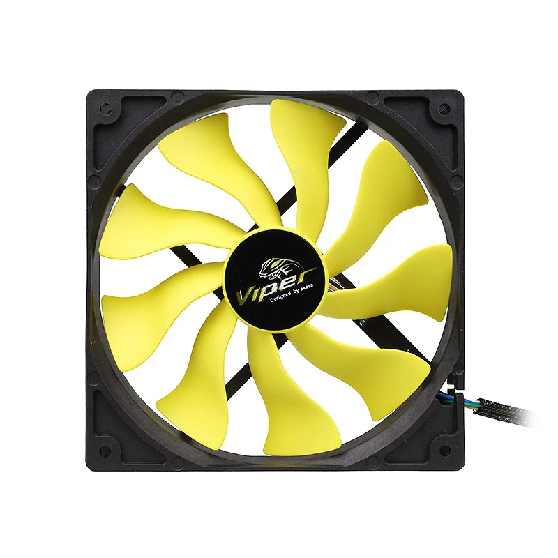 Akasa Viper PWM ventilators, dzeltens - 140 mm
