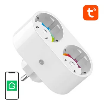 Divu ligzdu viedā kontaktligzda WiFi Gosund SP211 3500W, Tuya