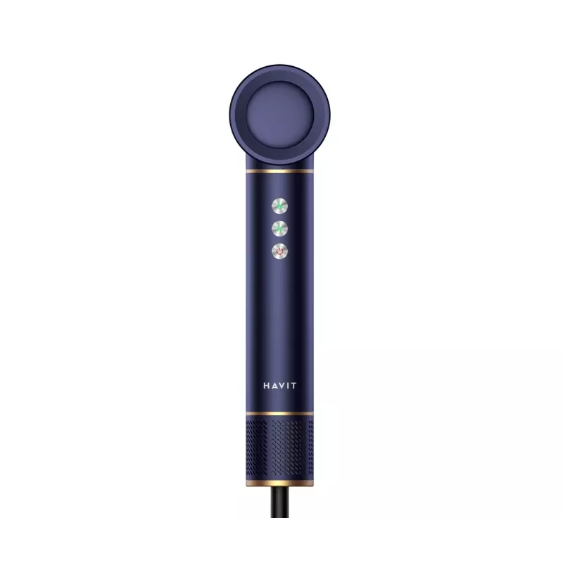 Havit HD634-EU daudzfunkciju matu veidošanas karstā gaisa suka, 1300 W, 4 uzgaļi, zila