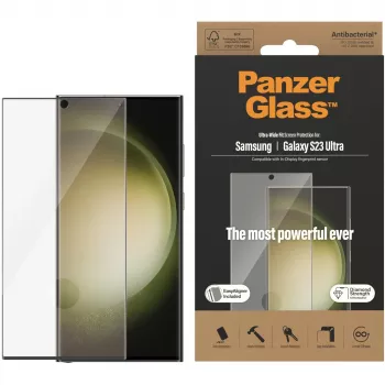 PanzerGlass Ultra-Wide Fit Sam S23 Ultra S918 ekrāna aizsargs 7317 ar aplikatoru