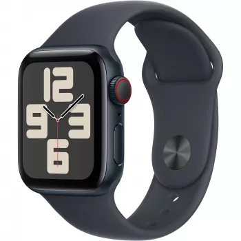 APPLE Watch SE GPS + Cellular 40 mm Midnight alumīnija korpuss ar Midnight sporta siksnu — S/M