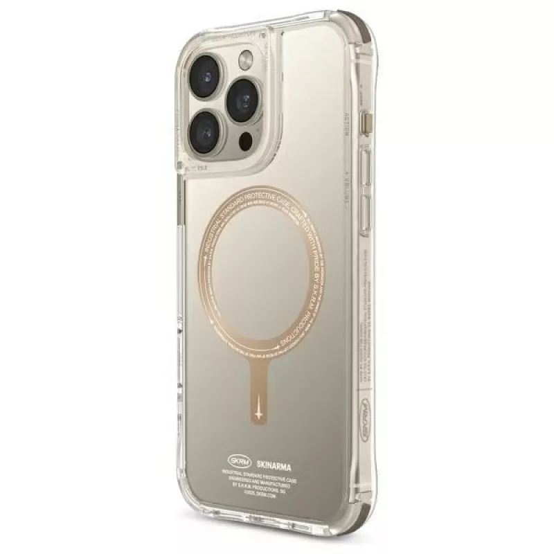 SK-2024IPP69-SDOPRM-GLD | Aizmugurējais vāciņš | Apple | iPhone 16 Pro Max | Plastmasa | Caurspīdīgs/Šampanieša krāsa