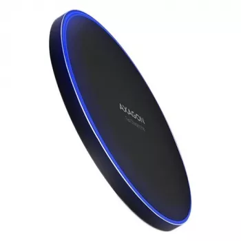 AXAGON WDC-P10T plāns bezvadu ātrās uzlādes paliktnis, Qi 5/7,5/10 W, micro USB