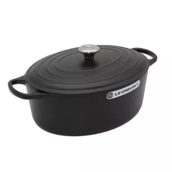 Le Creuset Signature cepešpanna ovāla 35 cm melna (21178350000430)