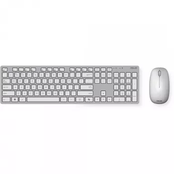 ASUS W5000 bezvadu tastatūras un peles komplekts, balts