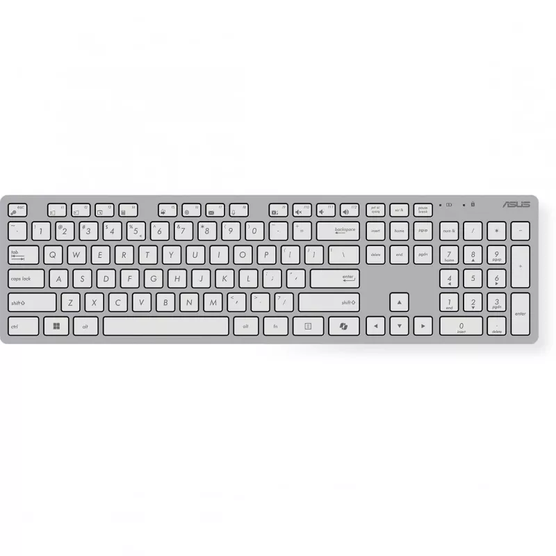 ASUS W5000 bezvadu tastatūras un peles komplekts, balts