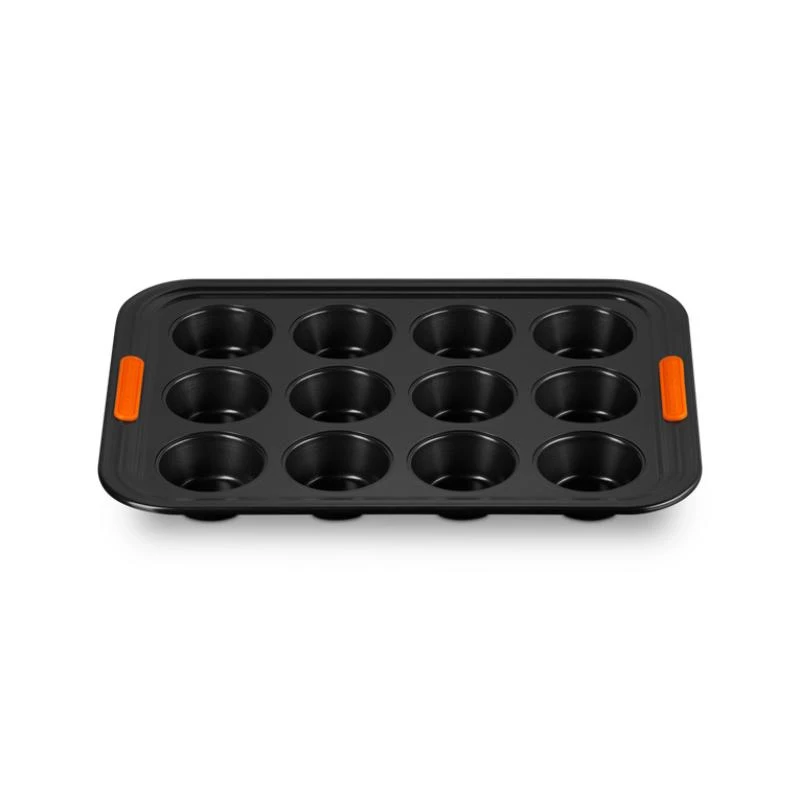 Le Creuset mafinu plāts oglekļa tērauda nelīpošs nelīpošs 12gab. (46058000010000)