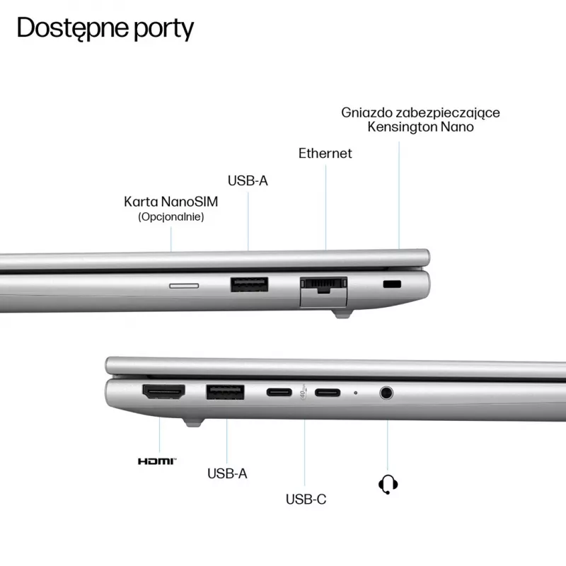 HP EliteBook 6 G1a Next Gen AI PC Copilot+ PC AMD Ryzen AI 5 340 portatīvais dators 35,6 cm (14) WUXGA 16 GB DDR5-SDRAM 512 GB SSD Wi-Fi 6E (802.11ax) Windows 11 Pro Sudraba