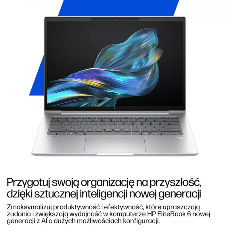 HP EliteBook 6 G1a Next Gen AI PC Copilot+ PC AMD Ryzen AI 5 340 portatīvais dators 35,6 cm (14) WUXGA 16 GB DDR5-SDRAM 512 GB SSD Wi-Fi 6E (802.11ax) Windows 11 Pro Sudraba