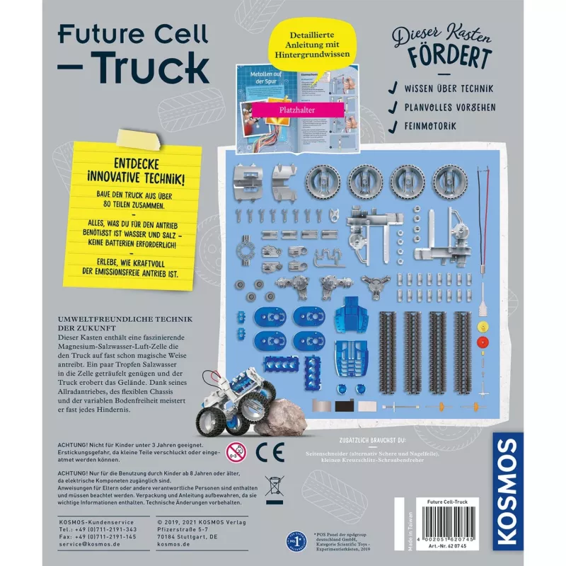 Future Cell-Truck, eksperimentu komplekts
