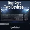 Manhattan 178990 bezvadu tastatūras un peles komplekts, melns
