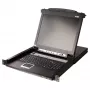 ATEN CL5708MW 43cm plats LCD KVM slēdzis, USB-PS/2, VGA, 8 porti, UK izkārtojums