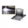 ATEN CL5708MW 43cm plats LCD KVM slēdzis, USB-PS/2, VGA, 8 porti, UK izkārtojums