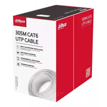 Dahua Technology PFM920I-6UN-C-V2 tīkla kabelis balts 305 m Cat6 U/UTP (UTP)