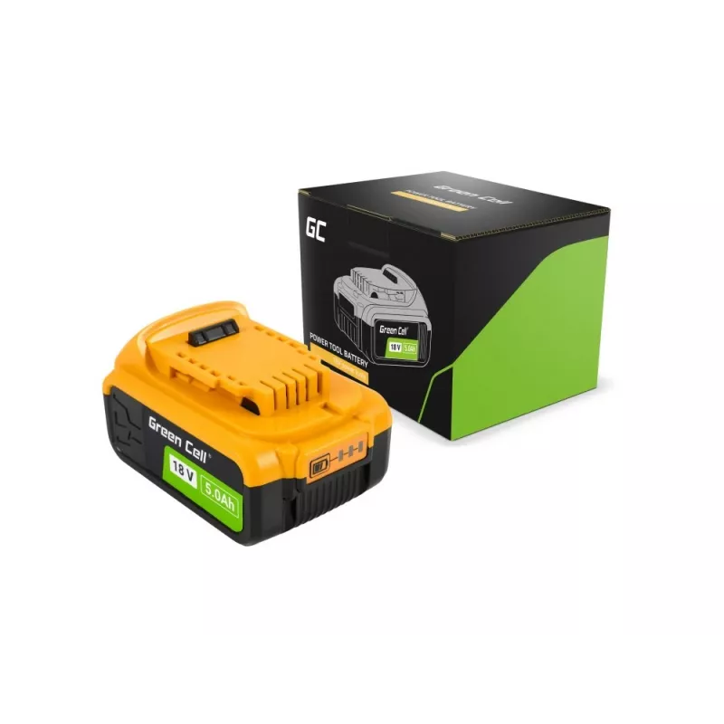 Green Cell akumulators DeWalt XR 18V 5Ah elektroinstrumentu akumulatoram DCB184