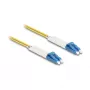 Delock optiskais kabelis LC Duplex uz LC Duplex Singlemode OS2 ar leņķa savienotāju 1 m