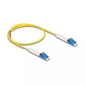 Delock optiskais kabelis LC Duplex uz LC Duplex Singlemode OS2 ar leņķa savienotāju 1 m