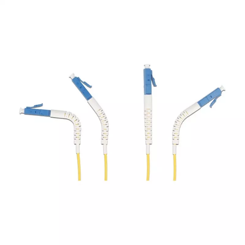 Delock optiskais kabelis LC Duplex uz LC Duplex Singlemode OS2 ar leņķa savienotāju 1 m