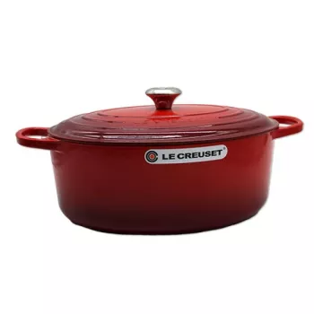 Le Creuset Signature cepešpanna ovāla 35 cm ķiršu sarkana (21178350602430)