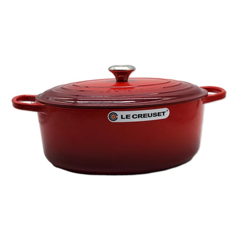 Le Creuset Signature cepešpanna ovāla 35 cm ķiršu sarkana (21178350602430)